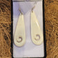 Long Bone Earrings with Koru - Rivendell Shop