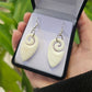 Koru with Indentation Bone Earrings - Rivendell Shop