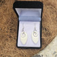 Koru with Indentation Bone Earrings - Rivendell Shop