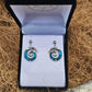 Paua Earrings - Koru Studs - Rivendell Shop