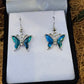 Paua Earrings - Butterfly - Rivendell Shop