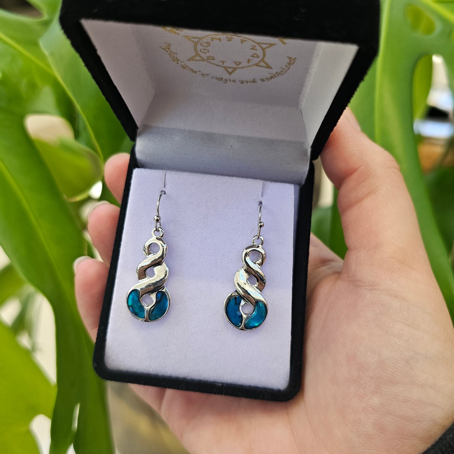 Paua Earrings - Pikorua (Twist) - Rivendell Shop