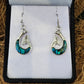 Paua Earrings - Hei Matau (Fish Hook) - Rivendell Shop