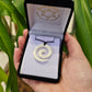 Handcarved Bone Pendant - Koru - Rivendell Shop