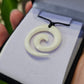 Handcarved Bone Pendant - Koru - Rivendell Shop