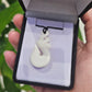 Handcarved Bone Pendant - Hei Matau (Fish Hook) - Rivendell Shop
