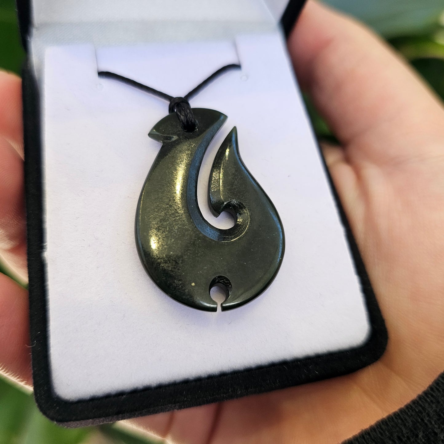 Greenstone Pendant - Hei Matau (Hook)