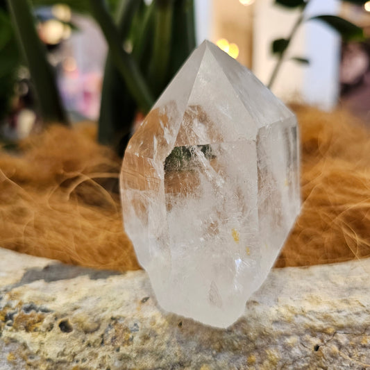 Clear Quartz Point Semi-Polished