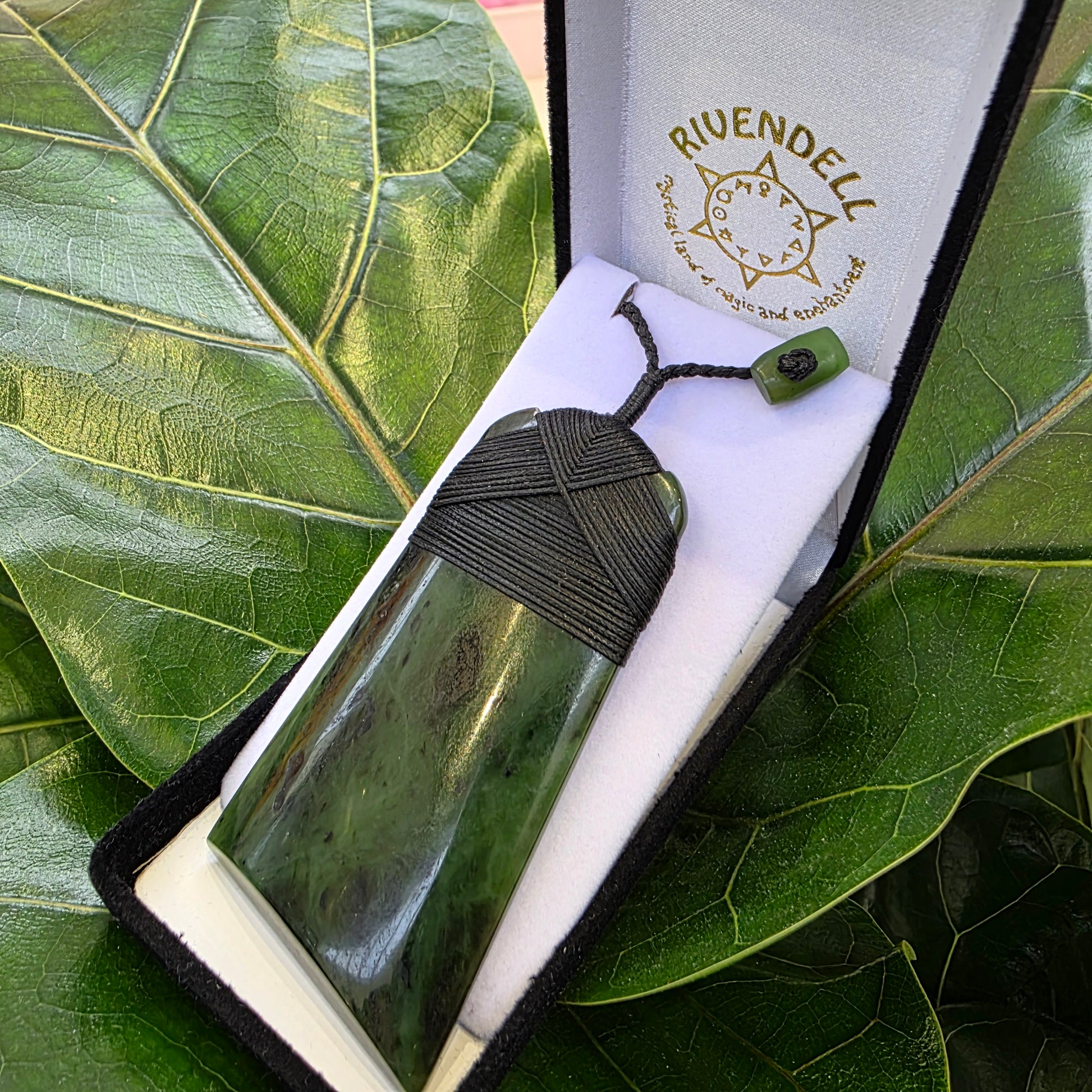 Greenstone Toki Pendant 85x45mm - Rivendell Shop