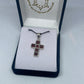Garnet Cross Pendant - Rivendell Shop