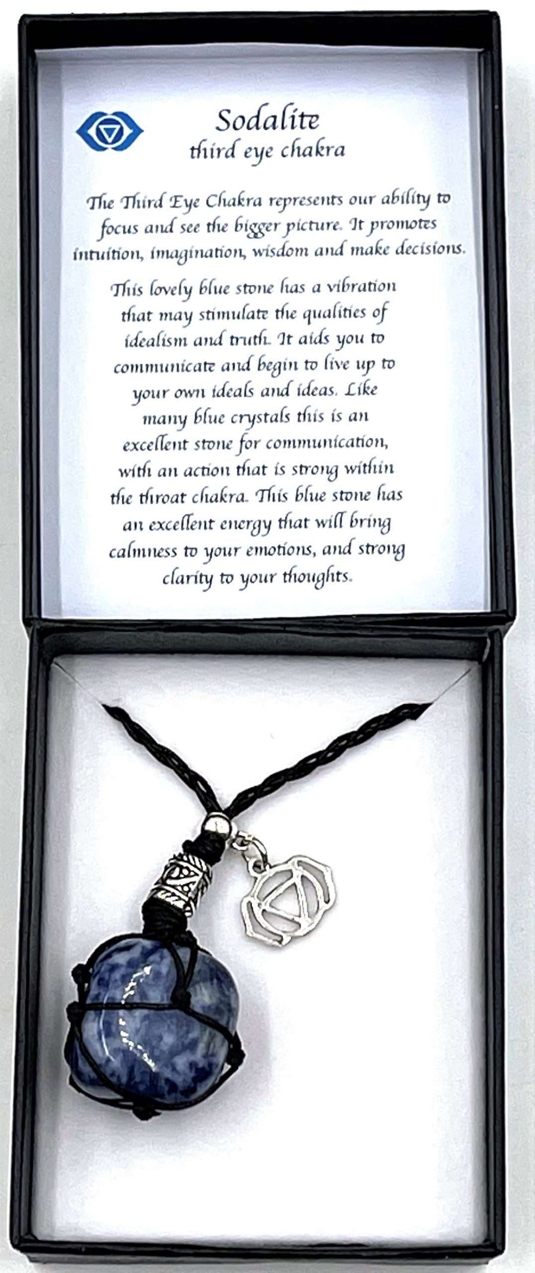 Braided Stone Necklace - Sodalite