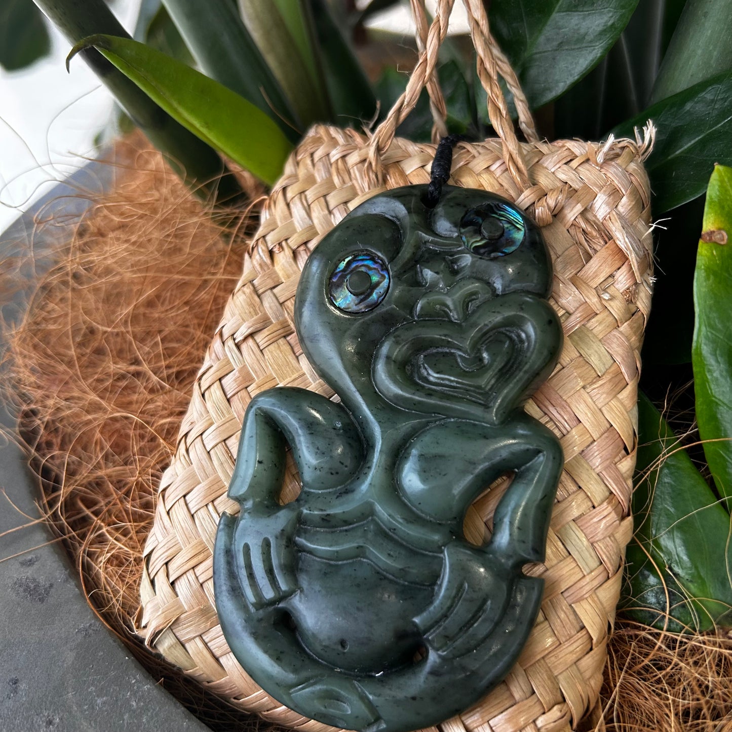 Pounamu (Greenstone) Tiki XL