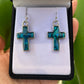 Paua Earrings - Cross - Rivendell Shop