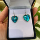 Paua Earrings - Heart - Rivendell Shop