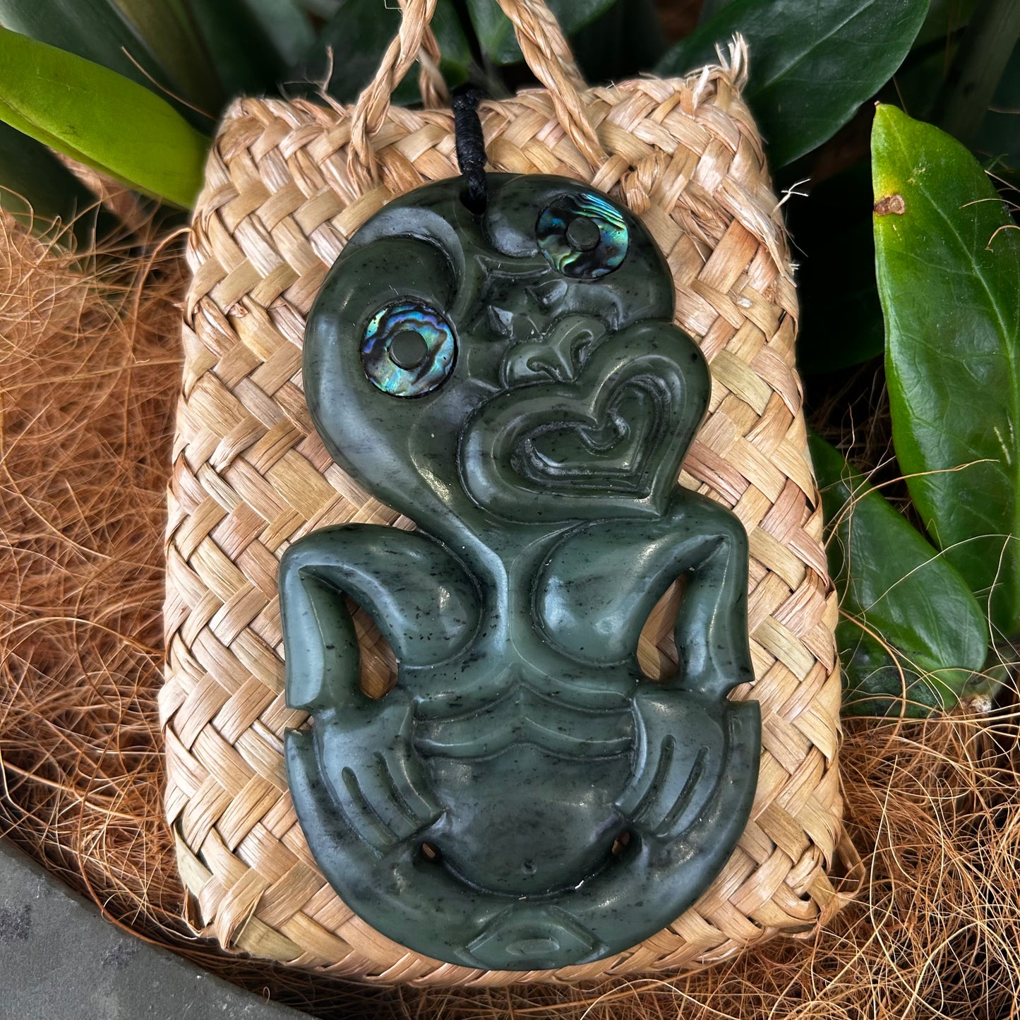 Pounamu (Greenstone) Tiki XL