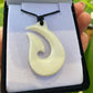 Handcarved Bone Fish Hook Pendant - Hei Matau - Rivendell Shop