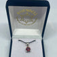 Garnet Silver Pendant - Rivendell Shop