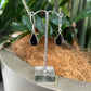 Black Coral Earrings - Teardrop - Rivendell Shop