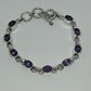Amethyst Sterling Silver Bracelet - Rivendell Shop