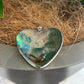 Purple Paua Pendant Heart - Rivendell Shop
