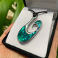 Paua Pendant - Hei Matau (Fish Hook) - Rivendell Shop