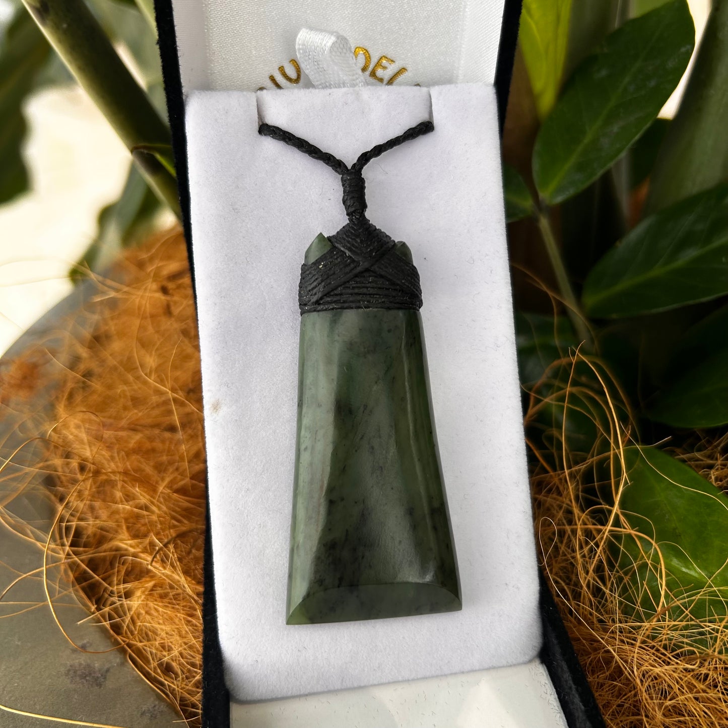Long Greenstone Toki Pendant
