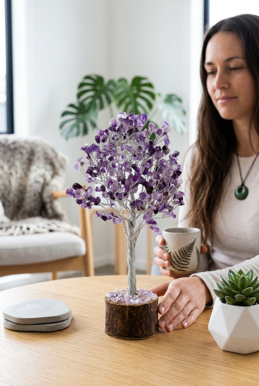 Amethyst Crystal Tree — AI lifestyle-cozy