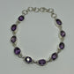 Amethyst Sterling Silver Bracelet - Rivendell Shop