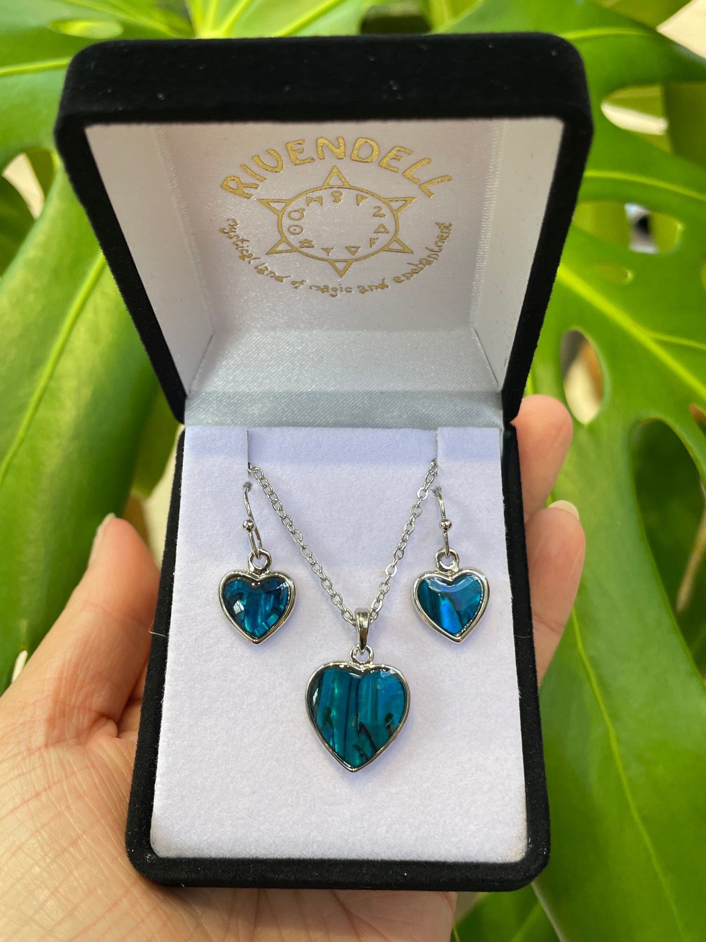 Paua Set - Heart - Rivendell Shop