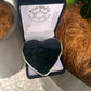 Black Coral Pendant - Heart - Rivendell Shop