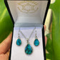 Paua Pendant & Earrings Set - Teardrop - Rivendell Shop