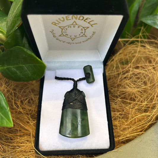 Greenstone Toki Pendant 20x30mm