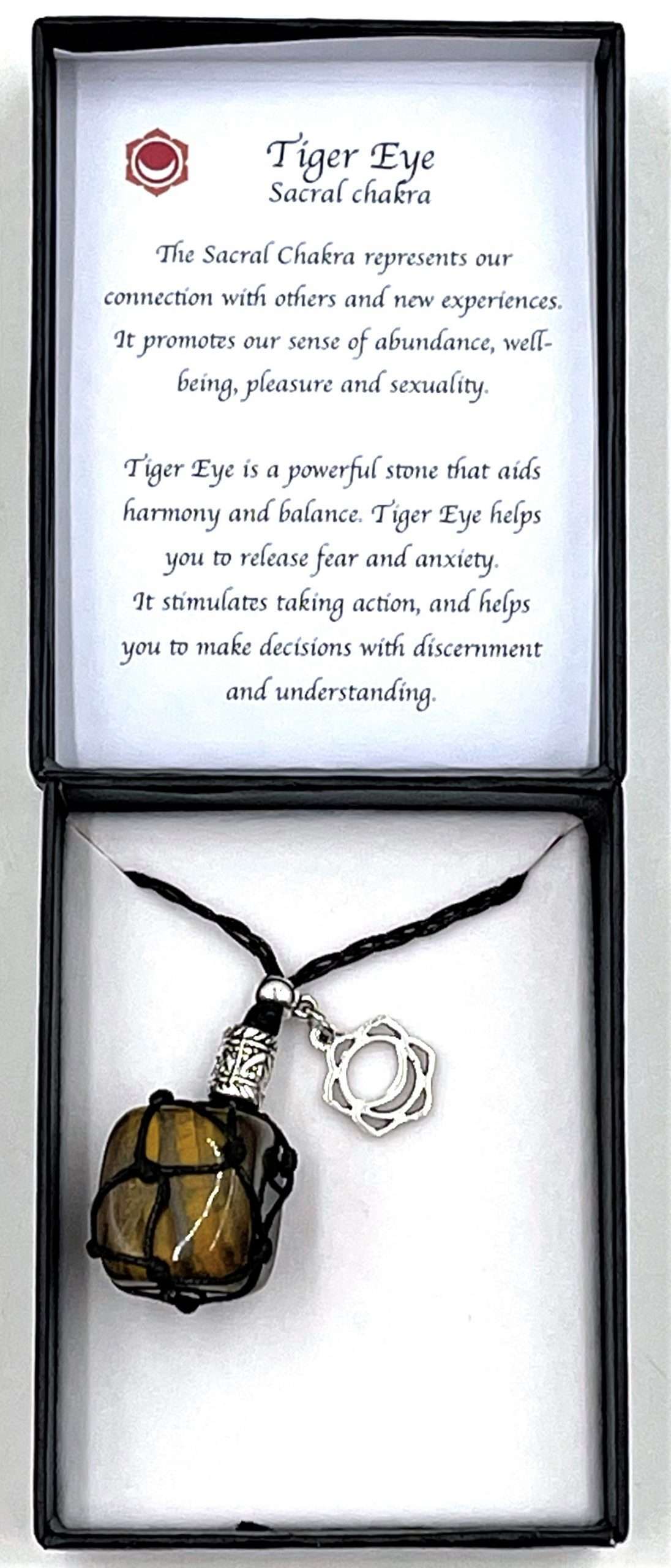Braided Stone Necklace - Tiger’s Eye