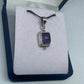 Amethyst Silver Pendant - Rivendell Shop