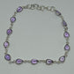 Amethyst Sterling Silver Bracelet - Rivendell Shop