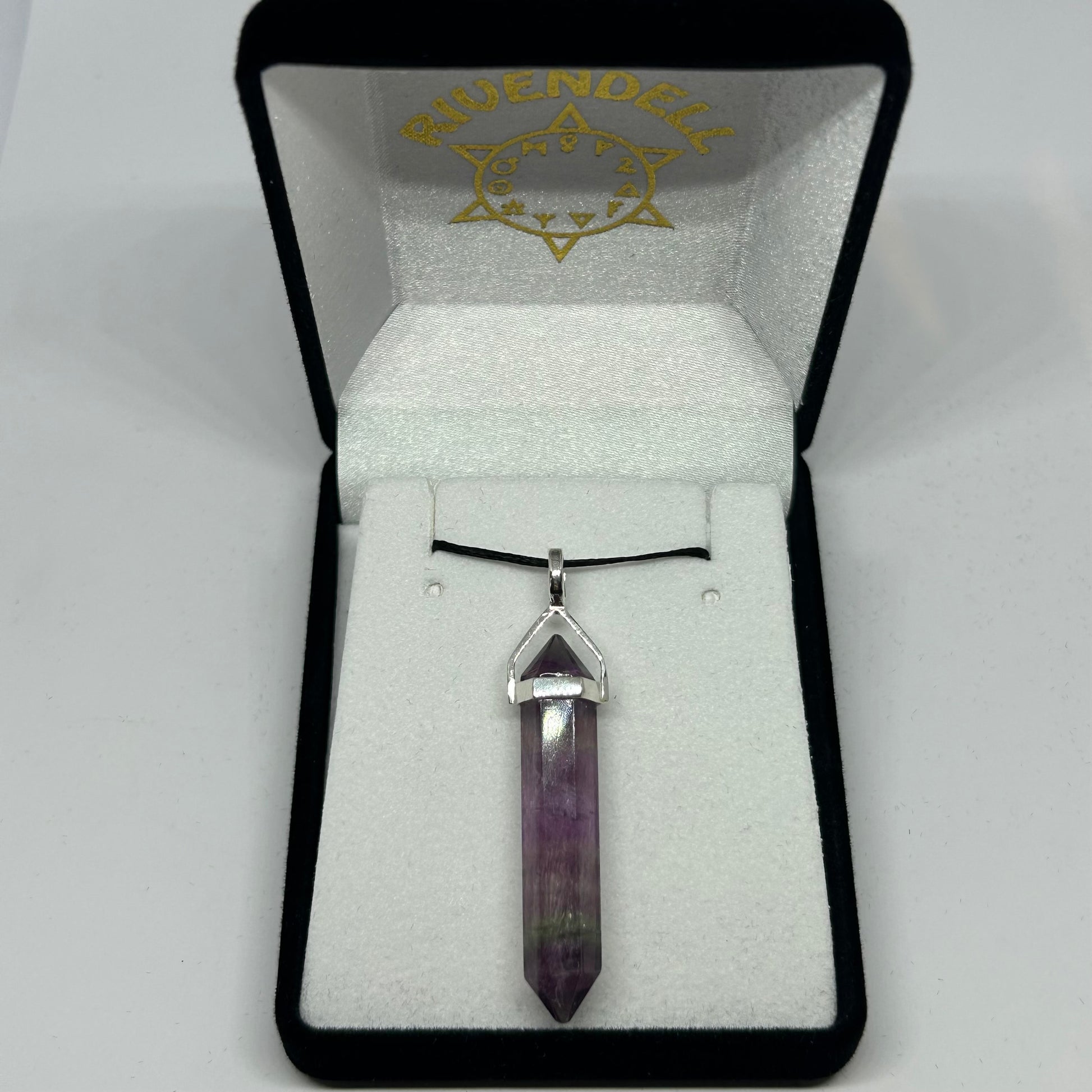 Fluorite Silver Point Pendant - Rivendell Shop