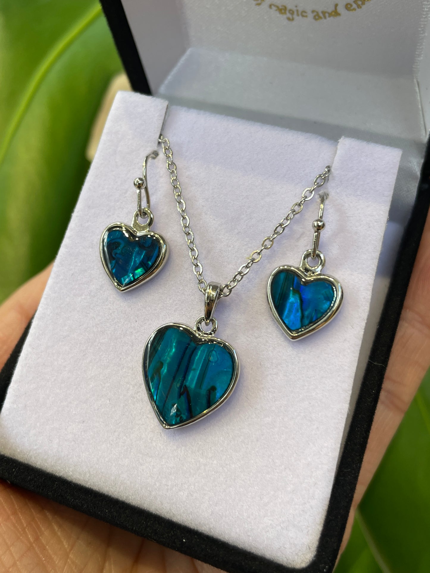 Paua Set - Heart - Rivendell Shop