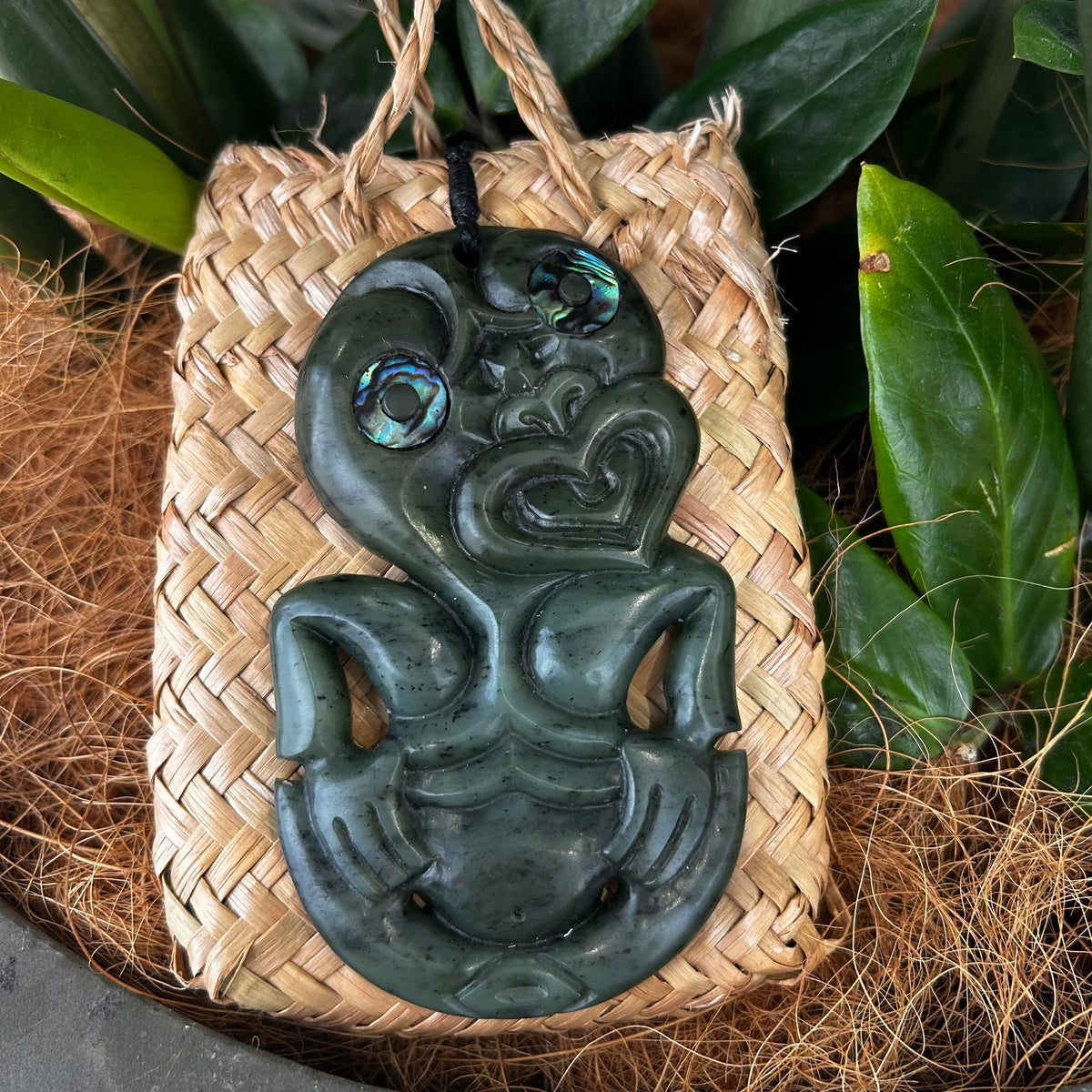 Pounamu (Greenstone) Tiki XL