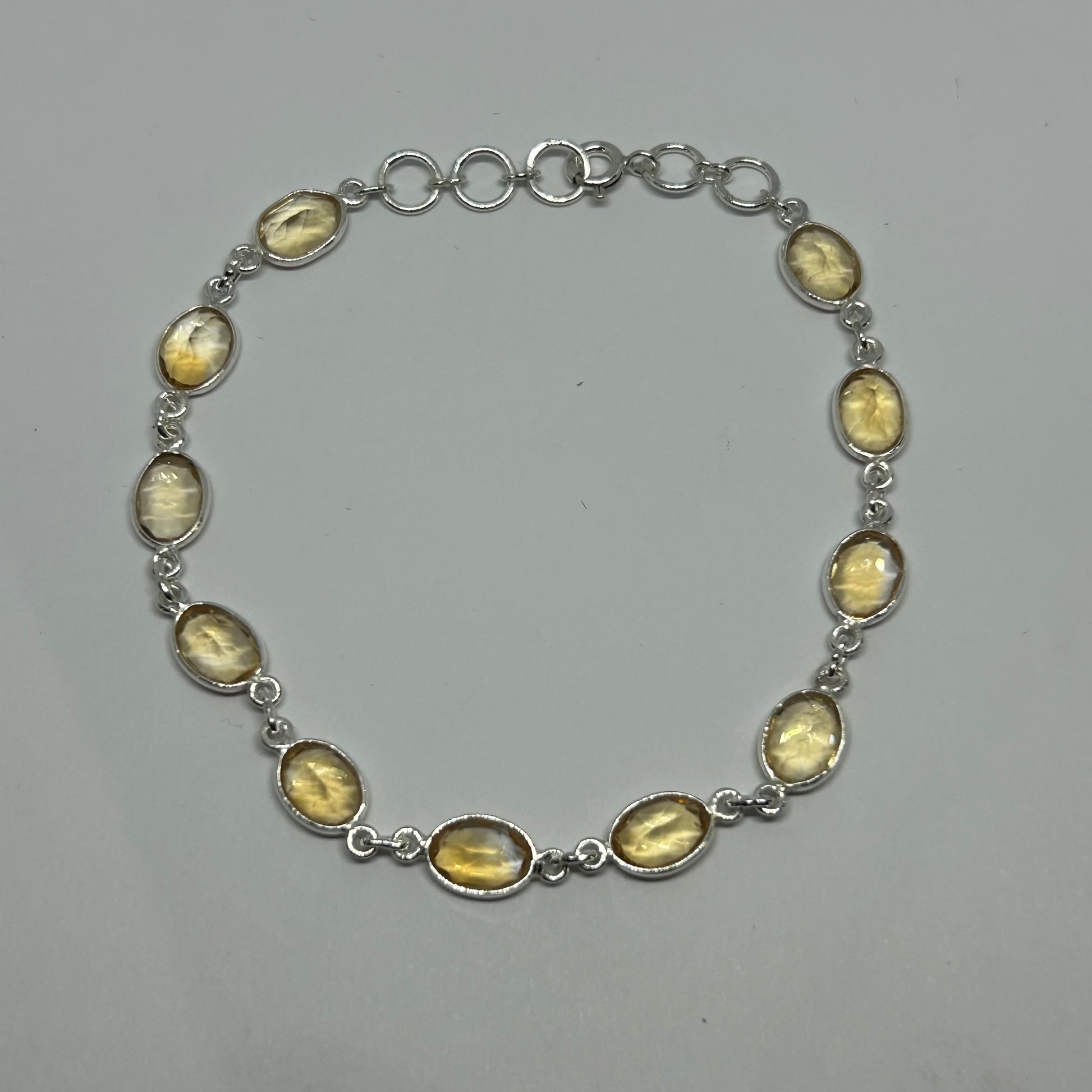 Citrine Sterling Silver Bracelet - Rivendell Shop