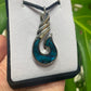 Paua Pendant - Hei Matau (Fish Hook) - Rivendell Shop