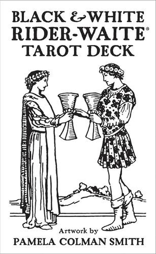 Black & White Rider Waite Tarot Deck - Rivendell Shop