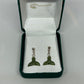 Greenstone Whale Tail Earrings - Rivendell Shop