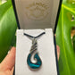 Paua Pendant - Hei Matau (Fish Hook) - Rivendell Shop