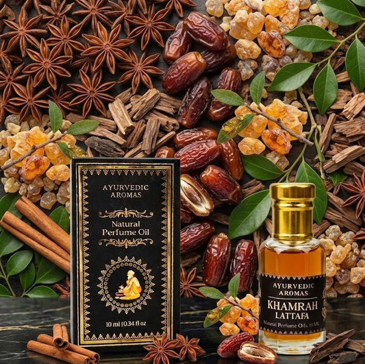 Ayurvedic Aromas Natural Perfume Oil 10ml - Khamrah - Rivendell Shop