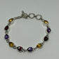 Multi Stone Silver Bracelet - Rivendell Shop