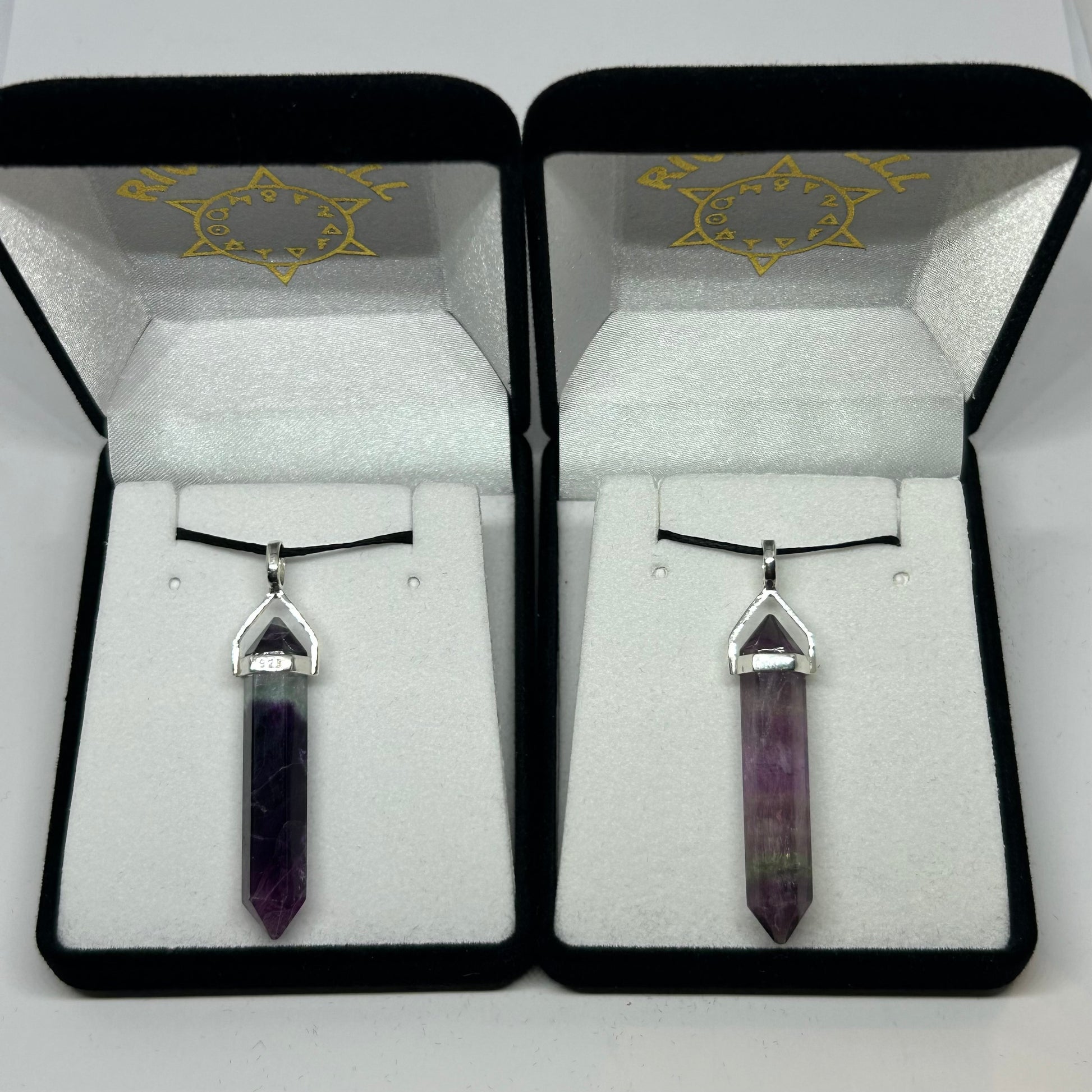 Fluorite Silver Point Pendant - Rivendell Shop