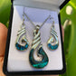 Paua Set - Hei Matau (Fish Hook) - Rivendell Shop