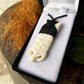 Handcarved Bone Toki with Tiki Carving - Rivendell Shop