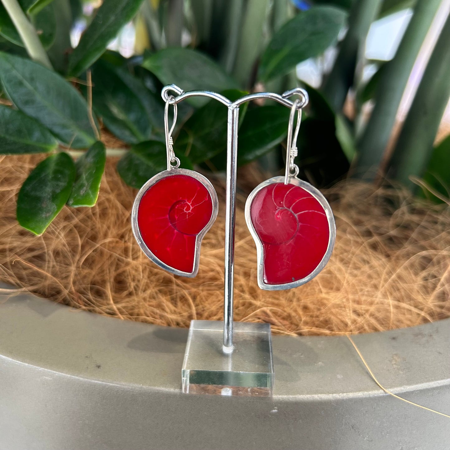 Red Shell Earrings - Rivendell Shop