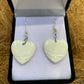 Handcarved Bone Heart Earrings - Rivendell Shop